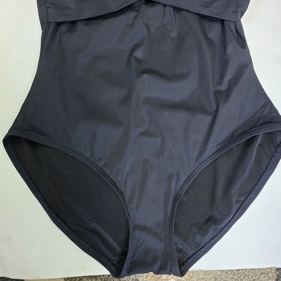 Spanx Weave Halter One Piece swimsuit in black Shapewear Swim Vacation resort - Picture 5 of 9